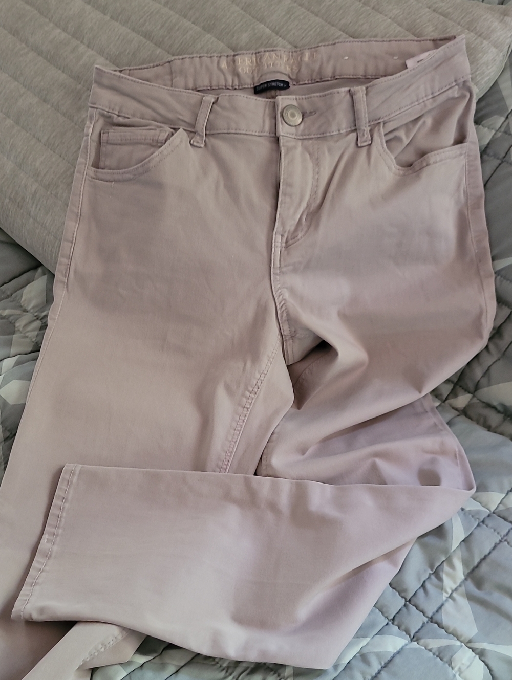 American Eagle Outfitters Pale Pink Skinny Jeans